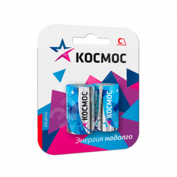 Элемент питания LR14 (C) 1.5V Alkaline 2BL Космос (KOCLR14MAX2BL)