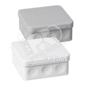 Коробка разветвительная квадратная IP55 серая (AP10/G)