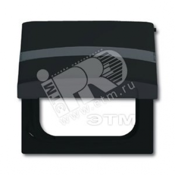 Промежуточная плата с крышкой с полем для надписи для розеток серий Duro SI/Reflex SI (IP44) Allwetter 44 антрацит (2118 GKN-35)