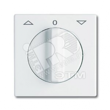 Центральная плата с ручкой для выключателя жалюзи (IP44) Allwetter 44 белый (2142 DR-32)