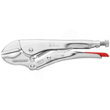 KNIPEX Зажим универсальный для тяжёлых условий работы, размеры под круг 35 мм, под квадрат 25 мм, под ключ 32 мм, L-180 мм, оцинкованный, KN-4004180 (KN-4004180)