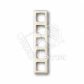 DURO Рамка 5 постов слоновая кость Busch-Duro 2000 SI (2515-212K-102)