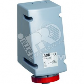 Розетка монтажная на поверхность 16A 3P+E IP67 4ч (316RL4W)