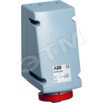 Розетка монтажная на поверхность 16A 3P+N+E IP67 11ч (416RL11W)