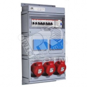Бокс MPR16/3 с розетками в сборе IP44 пластик (MPR16/3)