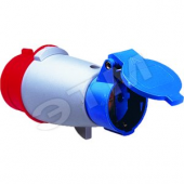 Адаптер 16A 2P+E IP44 брызгозащищенный IEC/Schuko (216 SCHUKO)