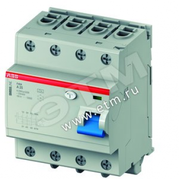 Выключатель дифференциального тока F404A-LF63/0.3 (F404A-LF63/0.3)