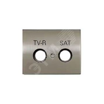 OLAS Накладка TV-R/SAT розетки сталь