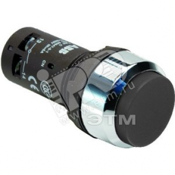 Кнопка CP3-30B-01 черная c фикс 1HЗ