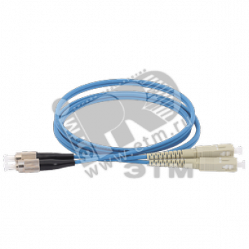 Патч-корд оптический 50/125 (OM4) SC/UPC-FC/UPC (Duplex) 1м (FPC5004-SCU-FCU-C2L-1M)