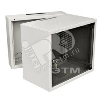 Шкаф настенный 19 дюймовый SD2 18U 871x600х500 трехсекционный серый (собранный) (WZ-3505-01-05-011)
