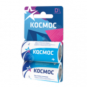 Элемент питания R20 (D) 1.5V Zinc carbon 2BL Космос