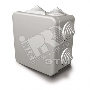 Коробка распределительная 80х80х55 с отверстиями IP54