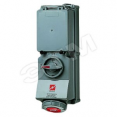 Розетка настенная механическая блокировка DUO 32А 3Р+N+E IP67 (7294)