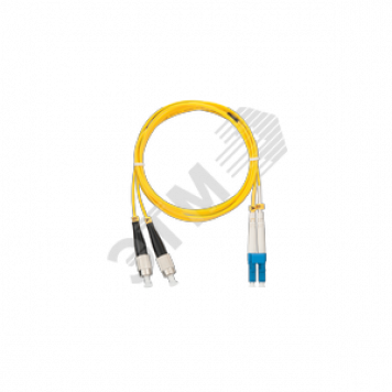 Шнур оптический переходной SM 9/125 OS2 FC/UPC-LC/UPC двойной LSZH 2мм (NMF-PC2S2C2-FCU-LCU-005)