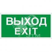 Пиктограмма ПЭУ 011 Выход/Exit (280х162) РС-I