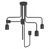 Светильник потолочный Винтаж 1906 PIPE ANGLED 550X600 Черный IP20