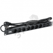 Блок PDU ITK7 розеток нем ст + 2 С13 1U каб 2м нем ст