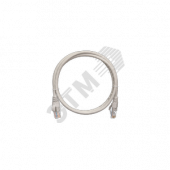 Шнур U/UTP 4 пары, Кат.5e, 2хRJ45/8P8C, T568B, PVC, серый, 0,5м, 10шт. (EC-PC4UD55B-005-GY-10)
