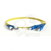 Патч-корд волоконно-оптический (шнур) SM 9/125 (OS2) FC/UPC-SC/UPC simplex LSZH (15м)