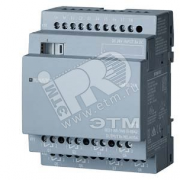 LOGO! DM16 24R Модуль расширения 24 В DC/24 В DC/Реле 8 DI/8 DO ширина 4TE