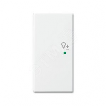 SRD-2-L-94 Клавиша двойная левая free@home, светорегулятор, Basic 55, цвет альпийский белый (SRD-2-L-94)