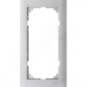 M-Pure Рамка 2 поста без перегородки алюминий (MTN4025-3660)