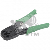 Инструмент обжим для RJ45 RJ12 RJ11 ручка ПВХ зеленый (TM1-G10V)