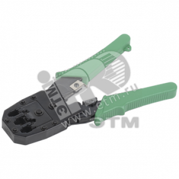 Инструмент обжим для RJ45 RJ12 RJ11 ручка ПВХ зеленый (TM1-G10V)