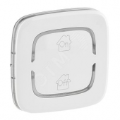 Valena ALLURE MyHome Лицевая панель для механизмов BUS/SCS С символом GEN-On-Off 2 модуля Белая