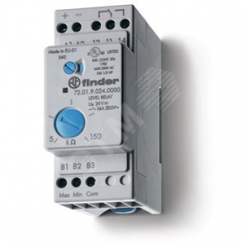 Реле контроля уровня 5...150kOhm 24VDC DIN 1шт.