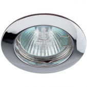 Светильник встраиваемый литой MR16 KL1 CH ,12V, 50W хром (100/3000) ЭРА (C0043654)