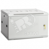 Шкаф настенный 19' LINEA W 9U 600x450мм металлическая дверь RAL7035