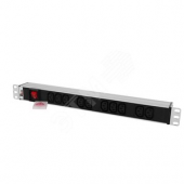 Блок розеток Rem-10 без шнура с выключателем 10 IEC 60320 C13 вход IEC 60320 C14 10A 19'